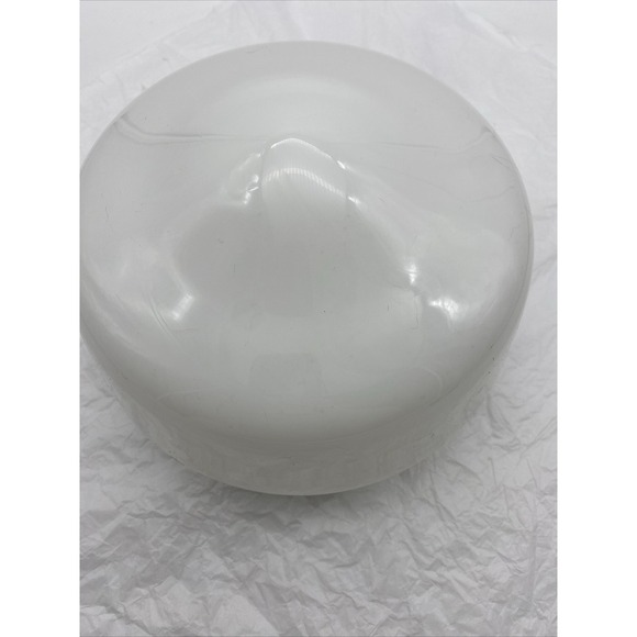 Vtg White Milk Glass Shade 6.5"Globe Ceiling Light 3.75" Fitter Base Teardrop - Picture 3 of 8